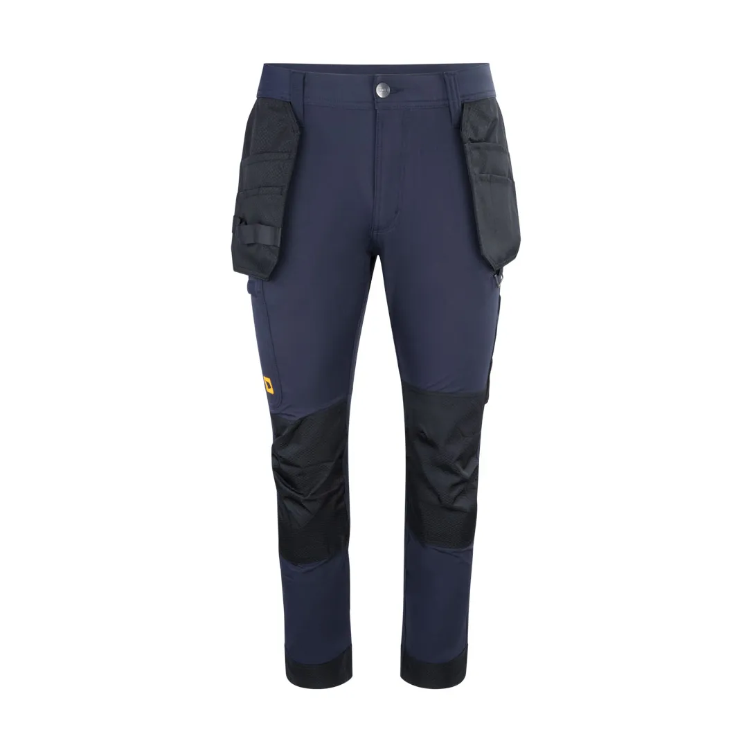 JCB Workwear Mens Stretch Holster Pocket Trousers — Navy Blue